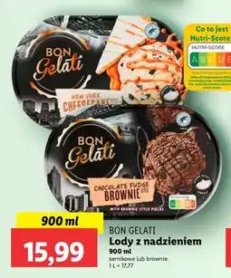 Lidl Lody BON GELATI Lody z nadzieniem oferta