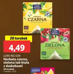 Lidl Herbata czarna, zielona lub biała z dodatkami Lord Nelson oferta