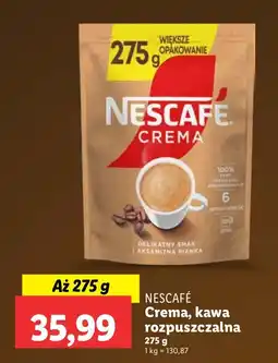 Lidl Kawa rozpuszczalna Nescafe Crema oferta