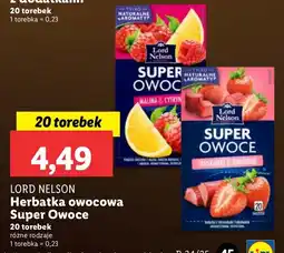 Lidl Herbata owocowa Super Owoce Lord Nelson oferta