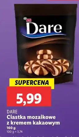 Lidl Ciastka mozaikowe z kremem kakaowym Dare oferta
