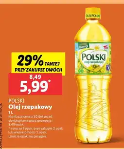 Lidl Olej rzepakowy Polski oferta