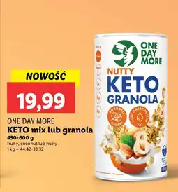 Lidl Granola keto One Day More oferta