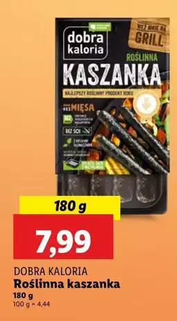 Lidl Roślinna kaszanka Dobra Kaloria oferta