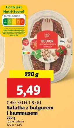 Lidl Sałatka z bulgurem i hummusem Chef Select & Go oferta