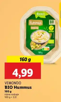 Lidl Hummus bio Vemondo oferta