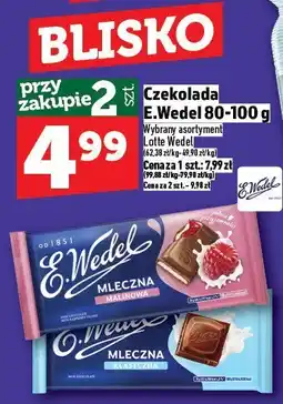 Topaz Czekolada E.Wedel mleczna/malinowa oferta