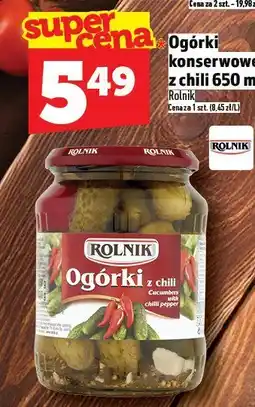 Topaz Ogórki konserwowe z chili Rolnik oferta