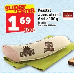 Topaz Pasztet z borowikami Gzella 100g Sokołów oferta