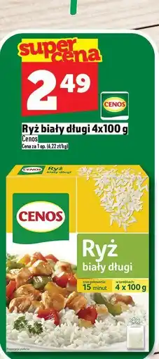 Topaz Ryż biały długi Cenos 4x100 g oferta