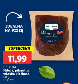 Lidl Kiełbasa Nduja pikantna włoska ITALIAMO oferta