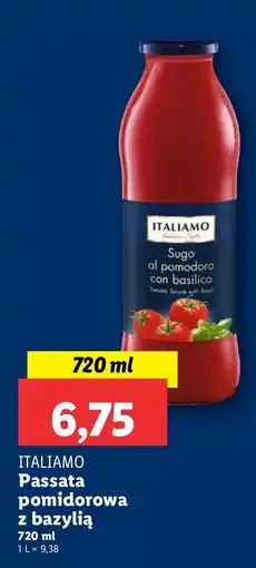 Lidl Passata pomidorowa z bazylią ITALIAMO oferta