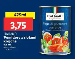 Lidl Pomidory z ziołami krojone ITALIAMO oferta