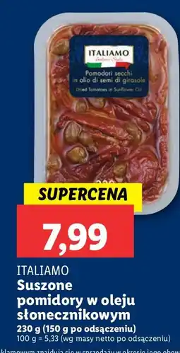 Lidl Suszone pomidory w oleju słonecznikowym ITALIAMO oferta