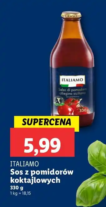 Lidl Sos z pomidorów koktajlowych ITALIAMO oferta