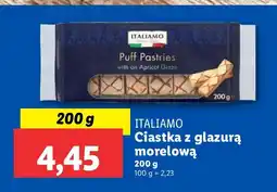 Lidl Ciastka Italiamo z glazurą morelową oferta