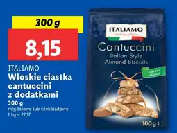 Lidl Ciastka Italiamo cantuccini z dodatkami oferta