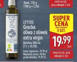 ALDI Oliwa z oliwek extra virgin Grecka Lyttos oferta