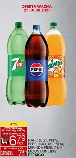 Wafelek NAPOJE PEPSI, PEPSI MAX, MIRINDA, MIRINDA FREE, 7 UP, MOUNTAIN DEW oferta