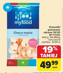 Carrefour Krewetki gotowane obrane My Food oferta