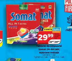 Delfin Tabletki do zmywarki Somat oferta
