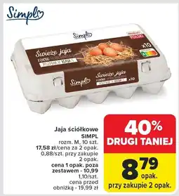 Carrefour Jajka ściółkowe SIMPL oferta