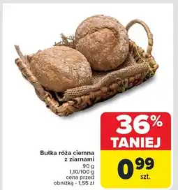 Carrefour Bułka róża ciemna z ziarnami Carrefour oferta