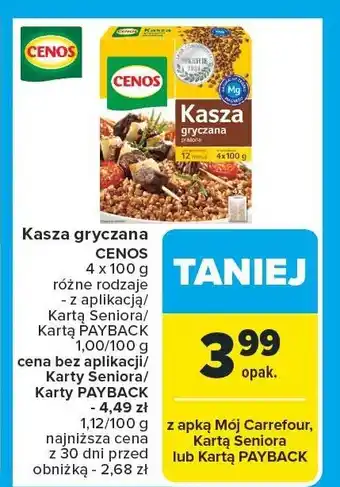 Carrefour Kasza gryczana Cenos oferta