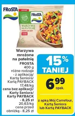 Carrefour Warzywa mrożone Frosta oferta