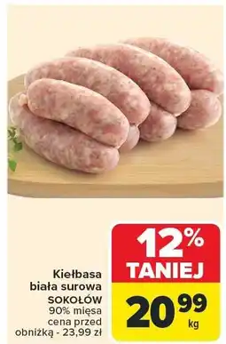 Carrefour Kiełbasa biała surowa Sokołów oferta