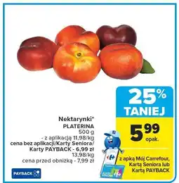 Carrefour Nektarynki Platerina Carrefour oferta