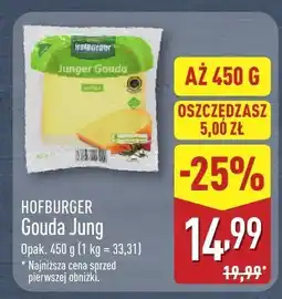 ALDI Ser gouda młoda Hofburger oferta