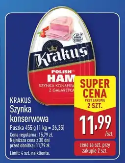 ALDI Szynka konserwowa KRAKUS oferta