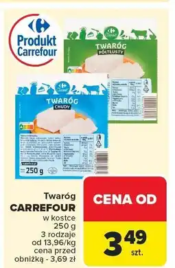 Carrefour Twaróg Carrefour w kostce oferta
