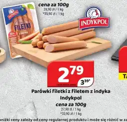 Delfin Parówki Filetki z filetem z indyka Indykpol oferta