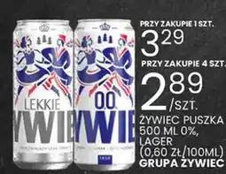 Wafelek ŻYWIEC PUSZKA 0%, LAGER oferta