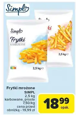 Carrefour Frytki mrożone Simpl oferta