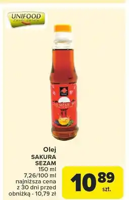 Carrefour Olej sezamowy Sakura oferta