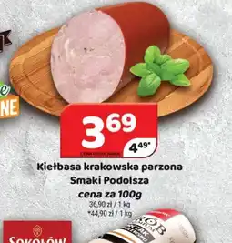 Delfin Kiełbasa krakowska parzona Smaki Podolsza oferta