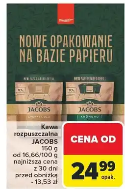 Carrefour Kawa rozpuszczalna Jacobs oferta