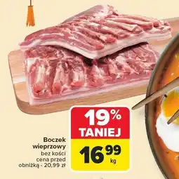 Carrefour Boczek wieprzowy bez kości Carrefour oferta