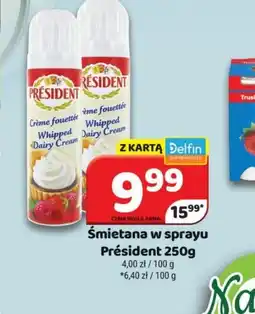 Delfin Smietana w sprayu Président oferta
