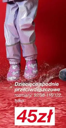 KiK Dziecięce spodnie przeciwdeszczowe oferta