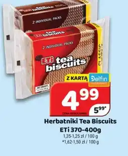 Delfin Herbatniki Tea Biscuits Eti oferta