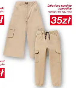 KiK Dziecięce spodnie z popeliny oferta