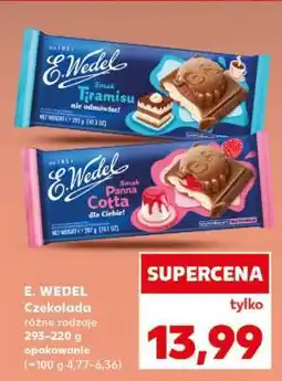 Kaufland E. WEDEL Czekolada różne rodzaje oferta