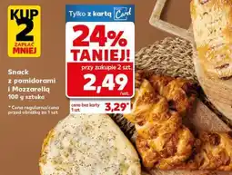 Kaufland Snack z pomidorami i Mozzarellą 100 g sztuka oferta