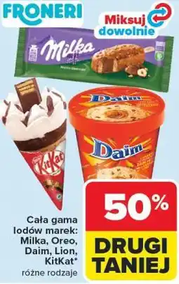 Carrefour Lody Milka, Oreo, Daim, Lion, KitKat oferta