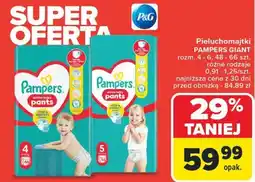 Carrefour Pieluchomajtki Pampers Giant oferta