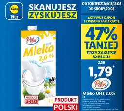 Lidl Mleko UHT Pilos 2% oferta